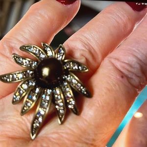 Heidi Daus ring.  Swarovski crystals size 7